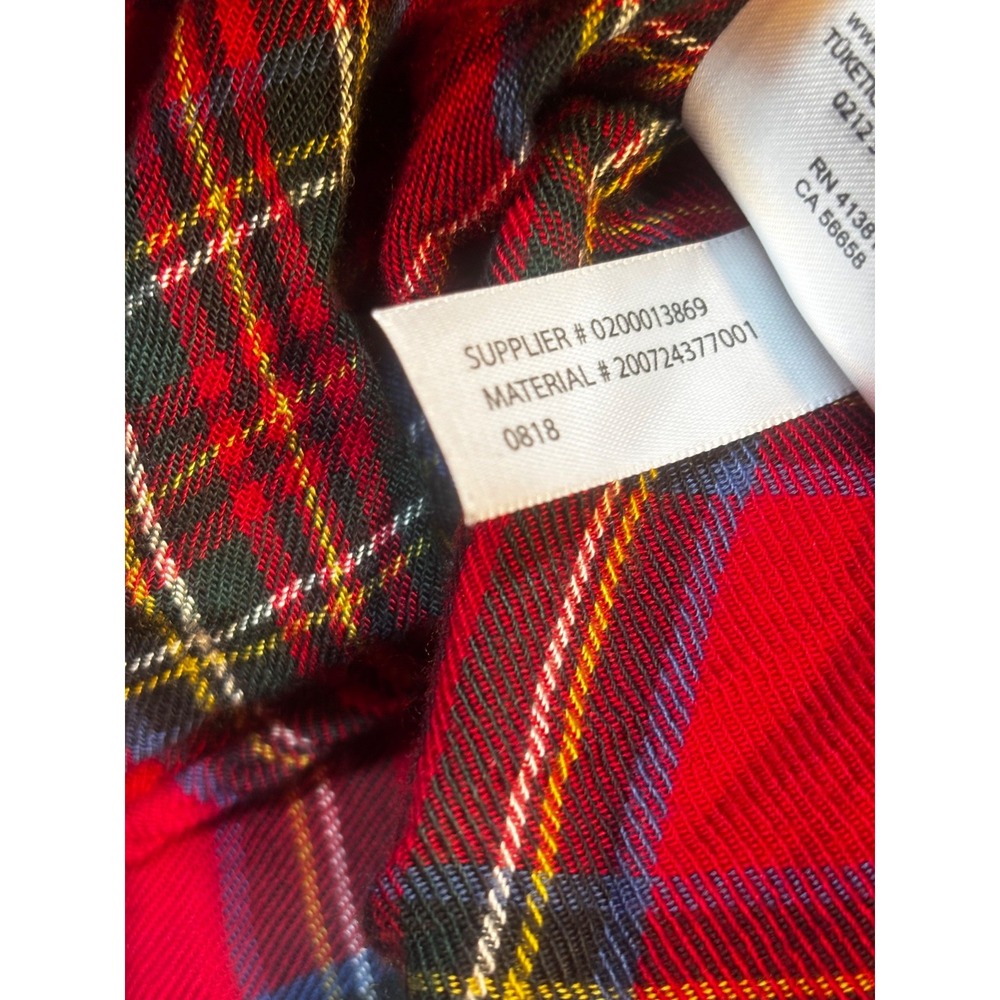 Lauren Ralph Lauren Red Plaid Button-Down Shirt - Picture 8 of 10